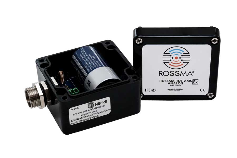 Автономный измеритель коммутатор РОССМА аналоговых сигналов с передачей данных по беспроводным LPWAN сетям