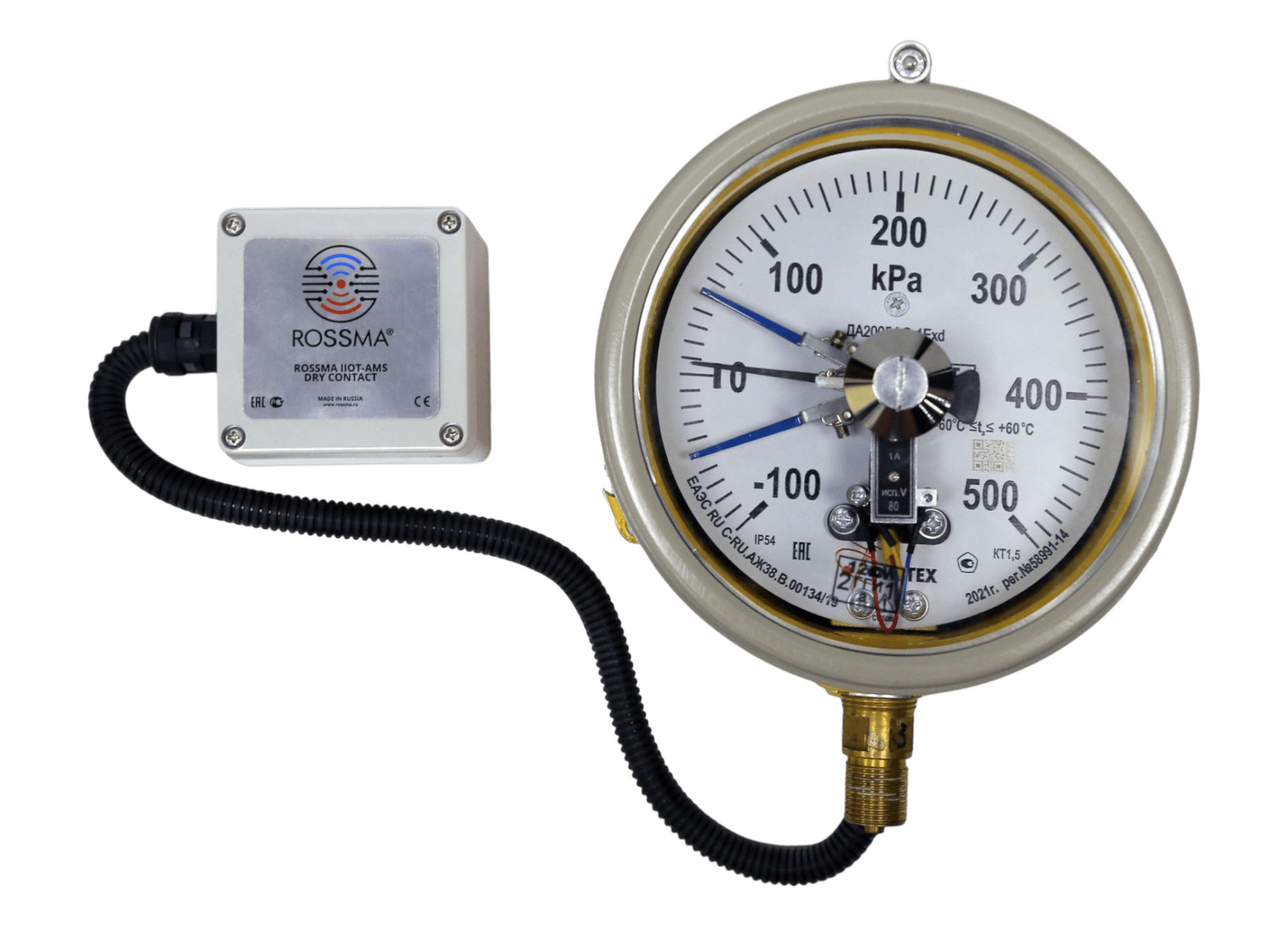 Autonomous Monitoring Kit for Electro-Contact Pressure Gauge State Change
