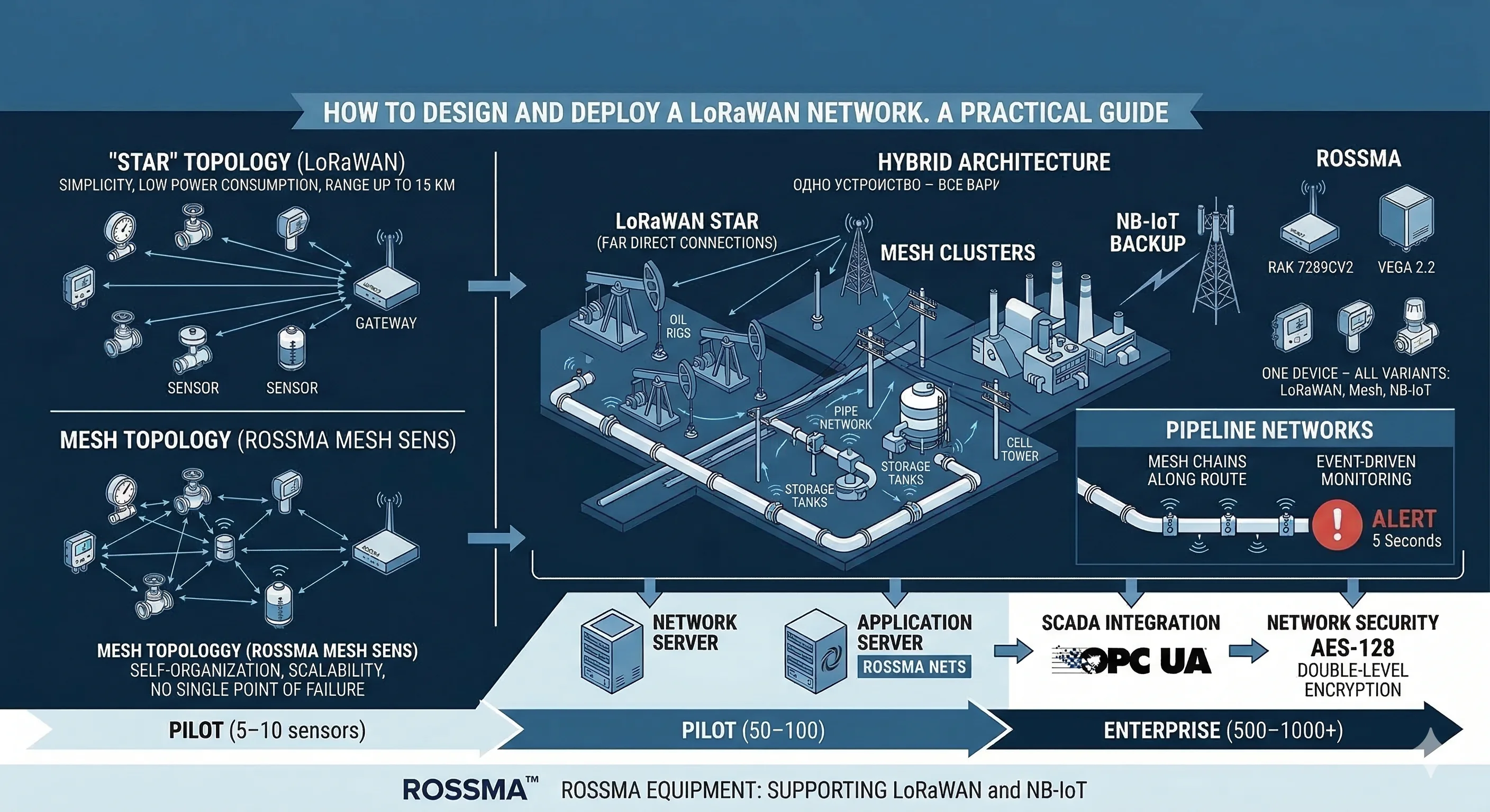 Réseaux LPWAN pour industrie : architecture et déploiement