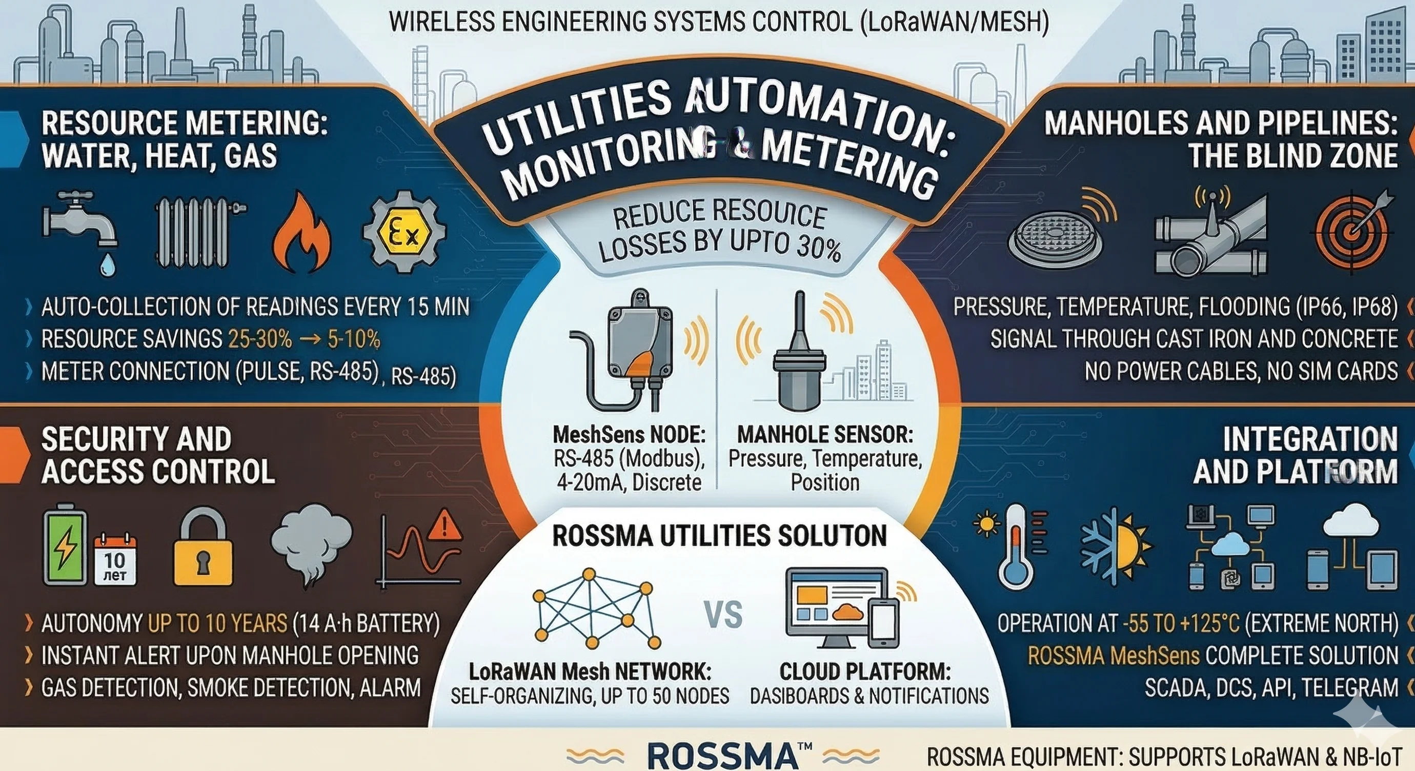 Automatisation des services publics : monitoring sans fil des systèmes techniques