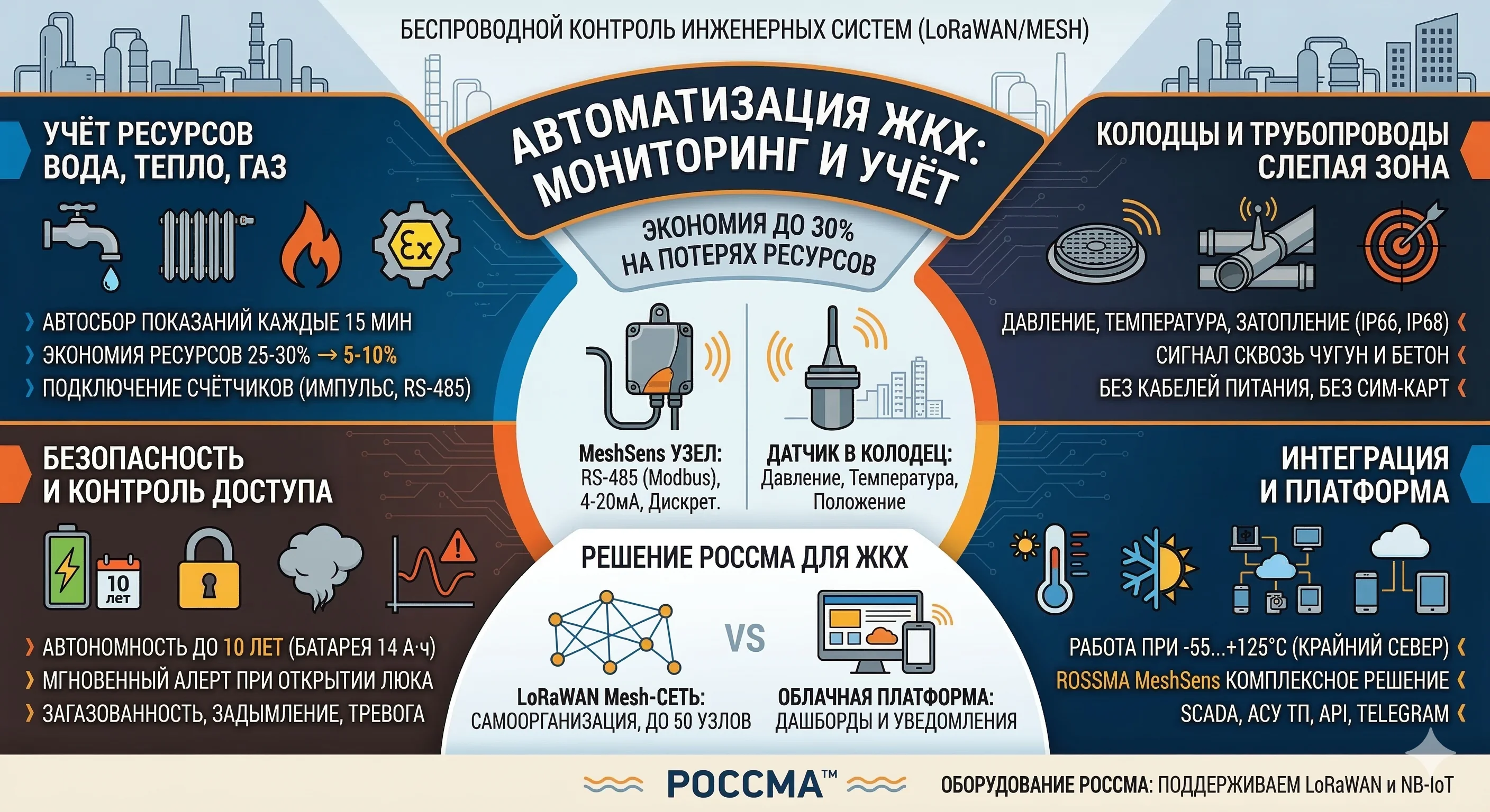 Автоматизация ЖКХ: беспроводной мониторинг инженерных систем