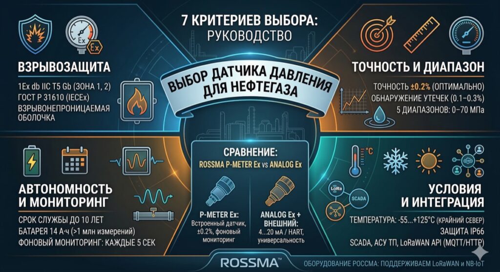 Как выбрать датчик давления для нефтегазовой отрасли