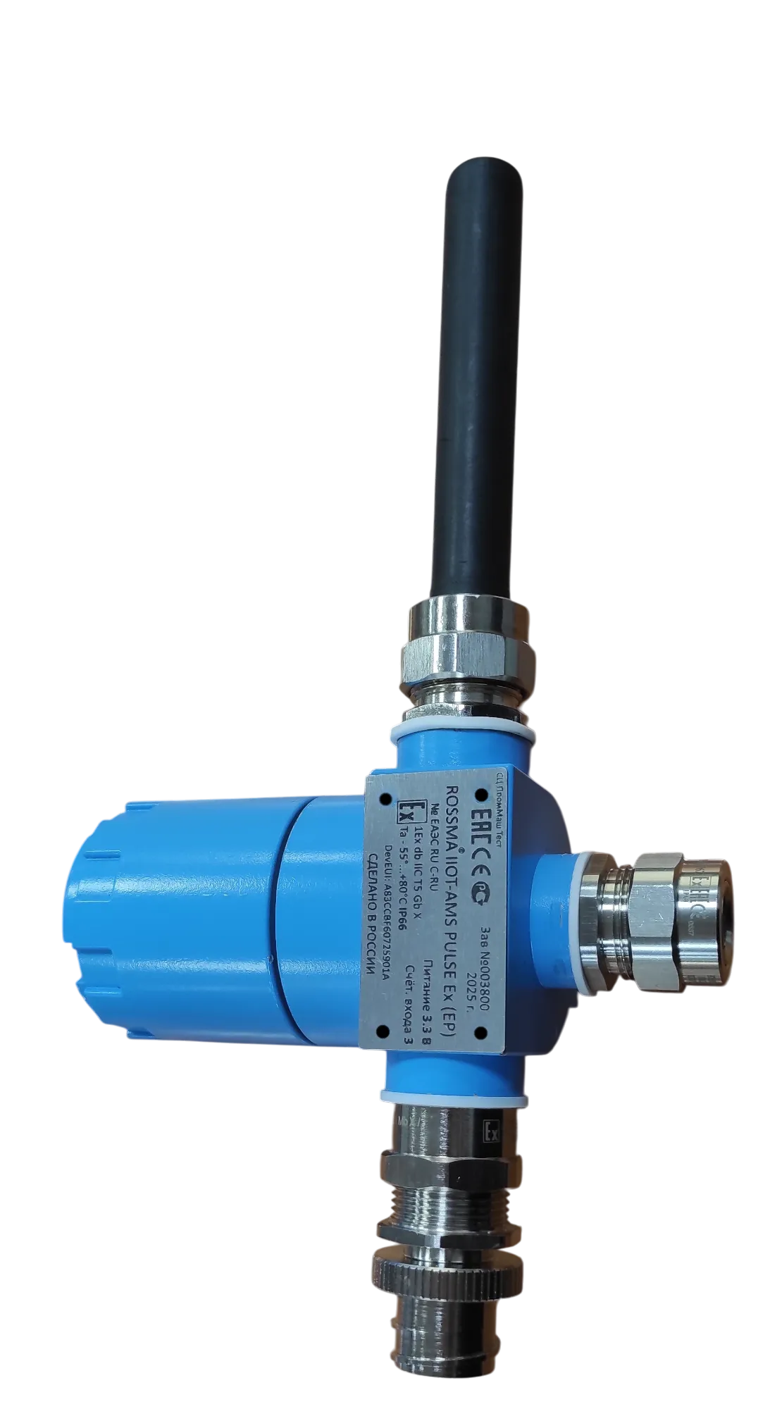 ROSSMA IIOT-AMS Pulse Ex db — عداد نبضات LoRaWAN مقاوم للانفجار